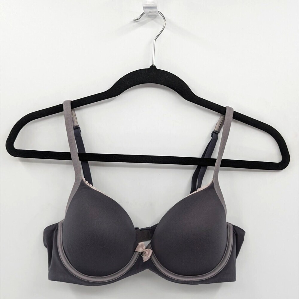 Victoria's Secret Bra Women's 34C Lavender Gray Lined Demi Body by Victoria